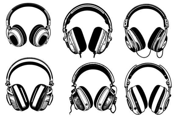 Download Headphones Vector Illustration - Headphones Collection