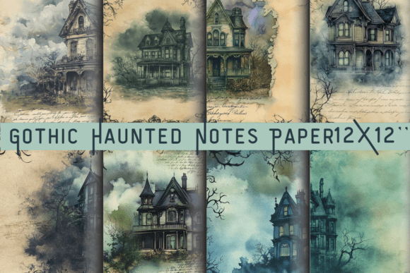 Download Gothic Haunted Notes Paper - Gothic haunted Collection