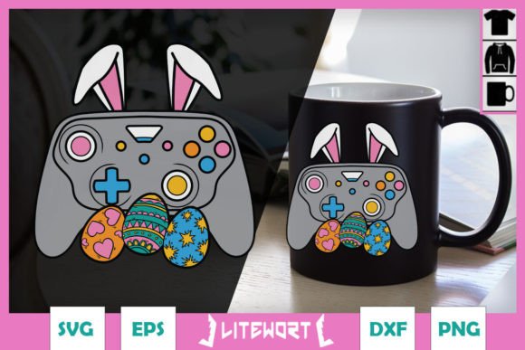 Download Easter Video Game Bunny Eggs Gamer SVG - Gamer Collection