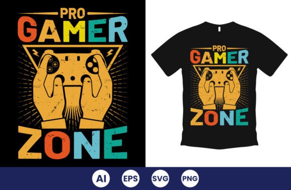 Download Pro Gamer Zone Gaming T-Shirt Design - Gamer Collection
