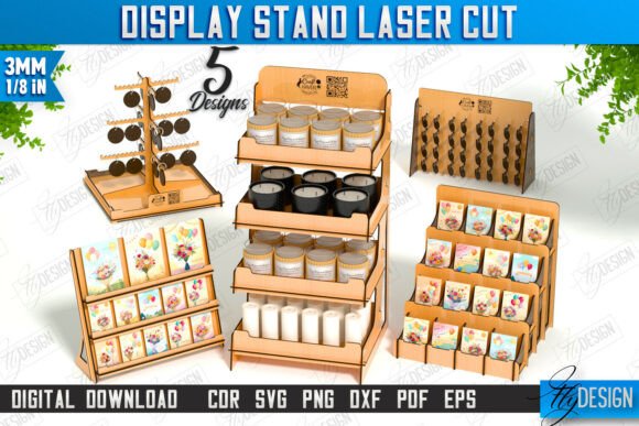 Download Display Stand Laser Cut Bundle | Craft - Play Collection