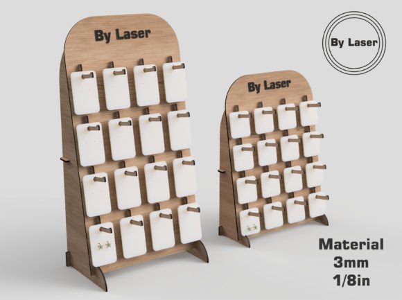Download Earring Display Stand, Laser Cut Files - Play Collection